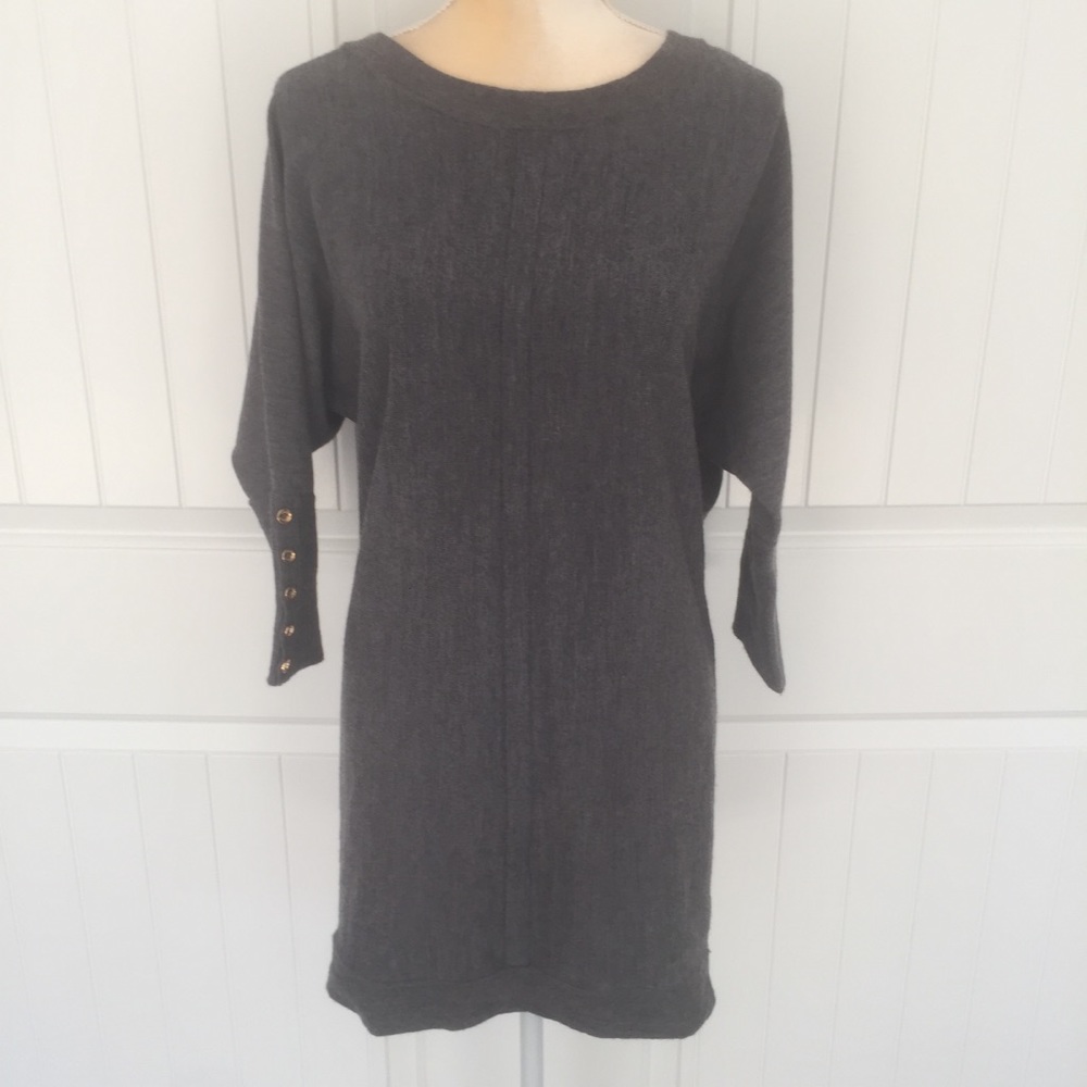 Juicy Couture gray sweater tunic size small petite